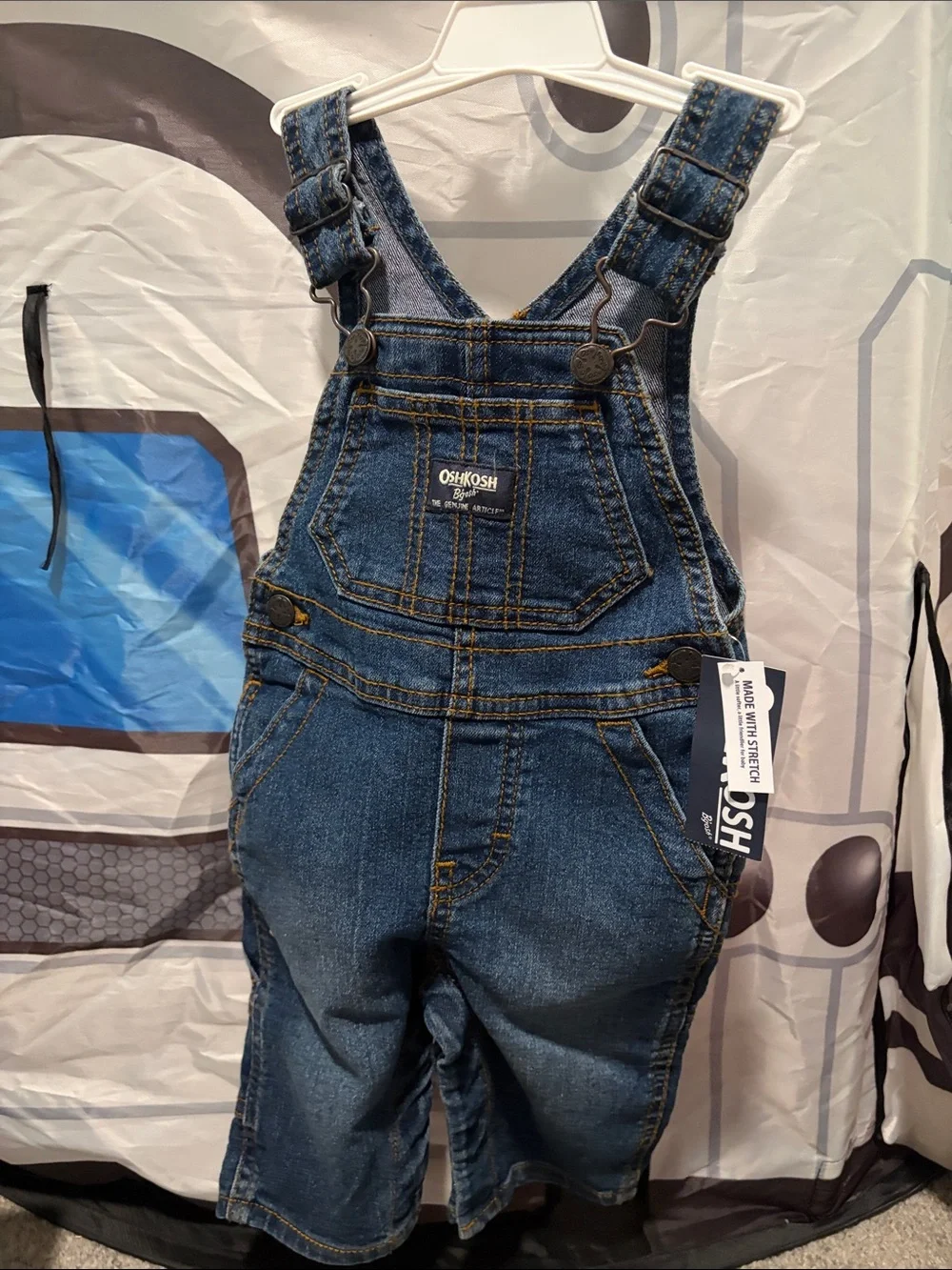 OshKosh B'gosh Dark Blue Denim Kids Overalls